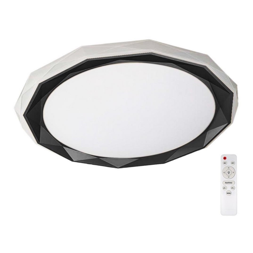 Himmennettävä LED-kattovalaisin OSCAR LED/45W/230V 3000-6000K musta + kauko-ohjaus