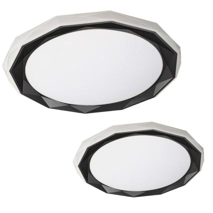 Himmennettävä LED-kattovalaisin OSCAR LED/45W/230V 3000-6000K musta + kauko-ohjaus