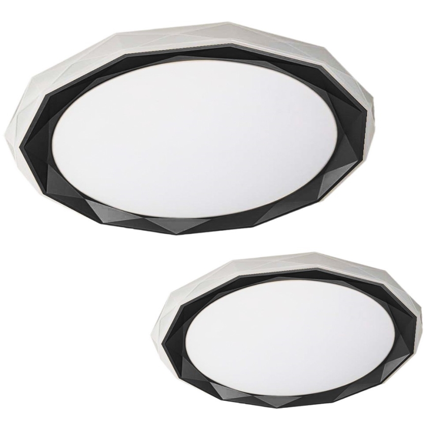 Himmennettävä LED-kattovalaisin OSCAR LED/45W/230V 3000-6000K musta + kauko-ohjaus