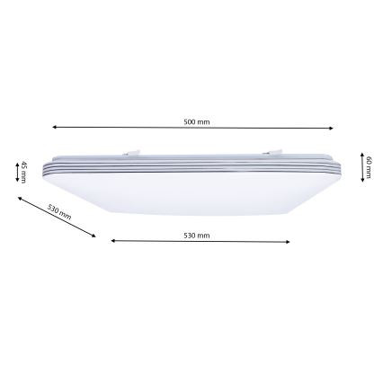 Himmennettävä LED-kattovalaisin PALERMO LED/72W/230V