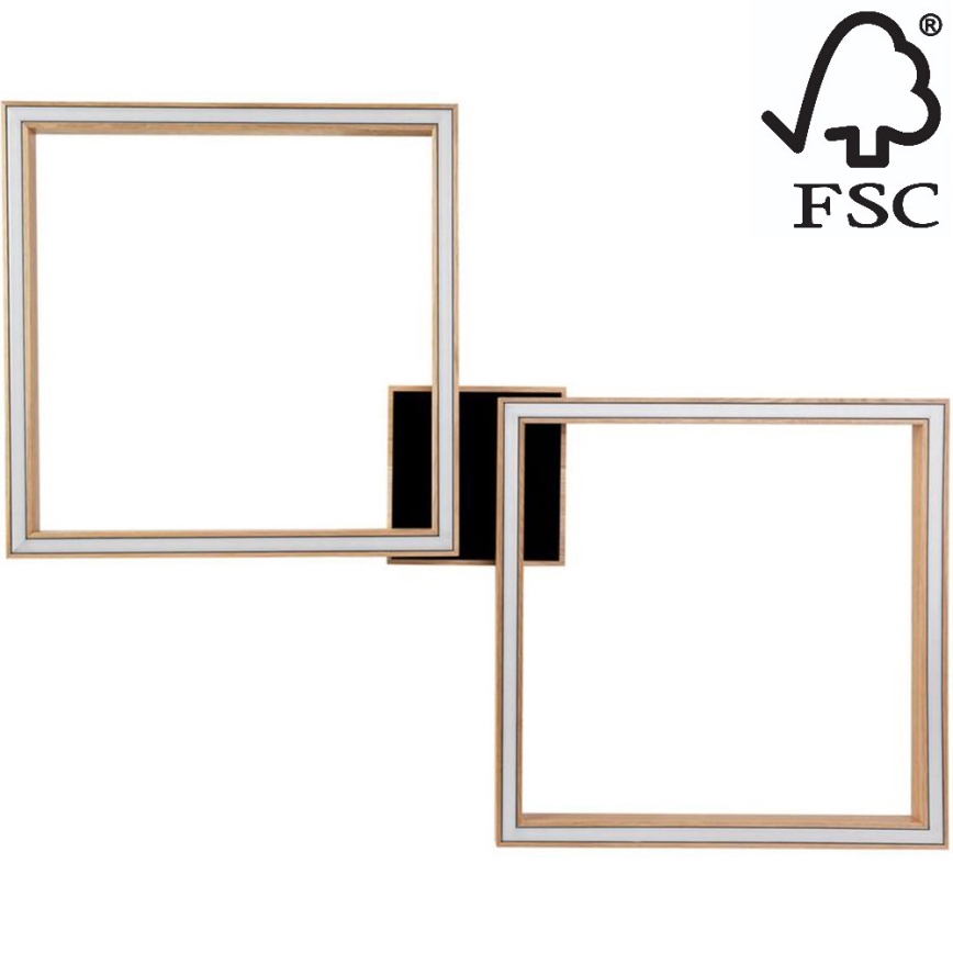 Himmennettävä LED-kattovalaisin RAMME 2xLED/24W/230V tammi – FSC sertifioitu