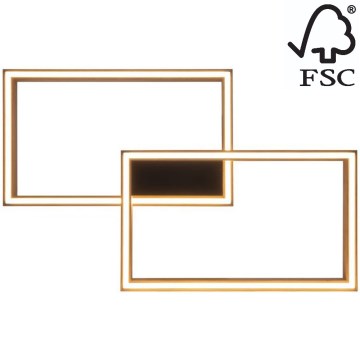 Himmennettävä LED-kattovalaisin RAMME 2xLED/24W/230V tammi – FSC sertifioitu