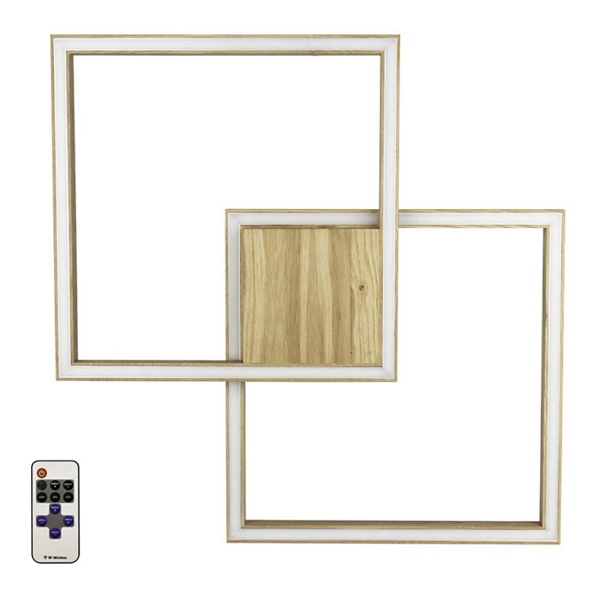 Himmennettävä LED-kattovalaisin RAMME LED/48W/230V matta tammi + kauko-ohjaus