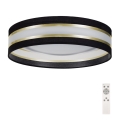 Himmennettävä LED-kattovalaisin SMART CORAL GOLD LED/24W/230V musta/kultainen +kaukosäädin