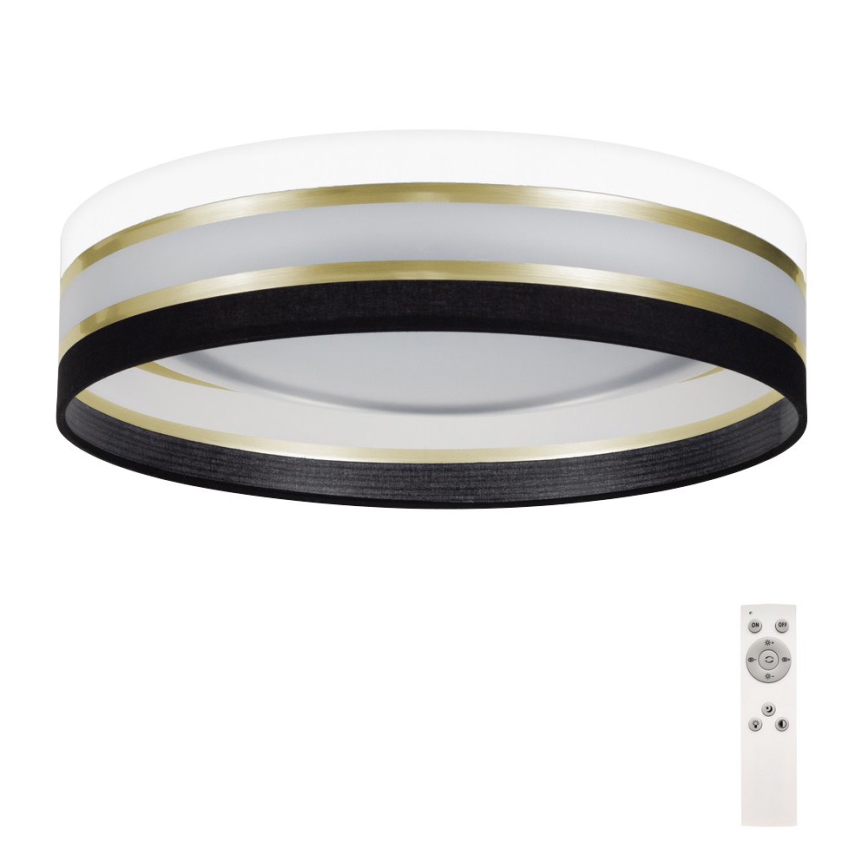 Himmennettävä LED-kattovalaisin SMART CORAL GOLD LED/24W/230V musta/valkoinen + kaukosäädin