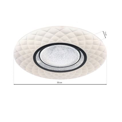 Himmennettävä LED-kattovalaisin TOKYO LED/48W/230V + Kauko-ohjaus