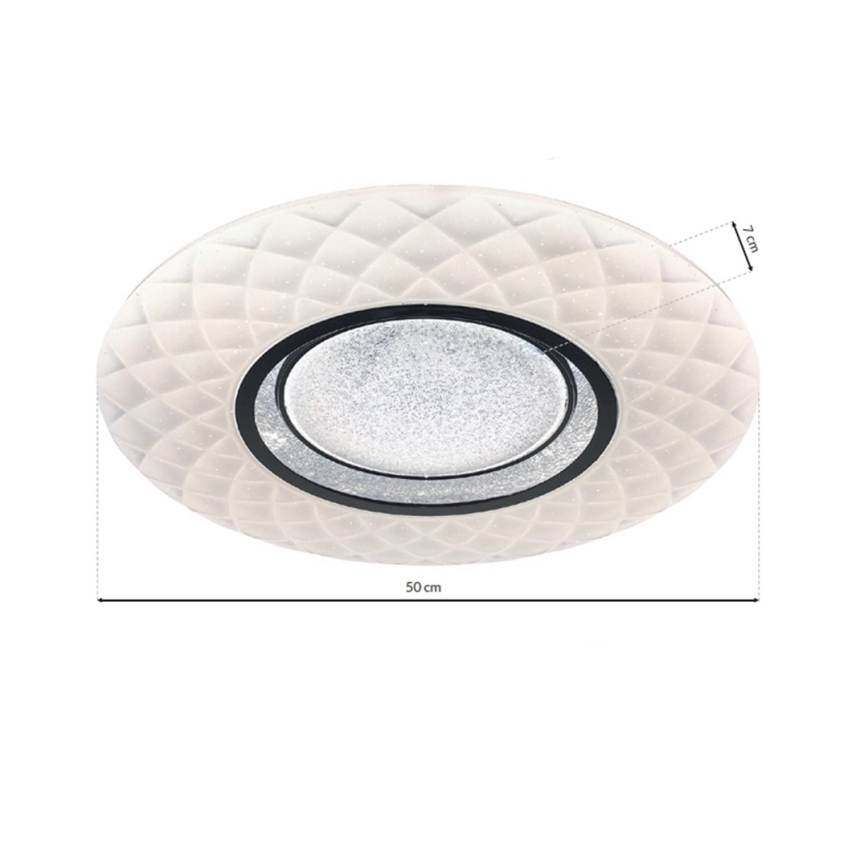 Himmennettävä LED-kattovalaisin TOKYO LED/48W/230V + Kauko-ohjaus