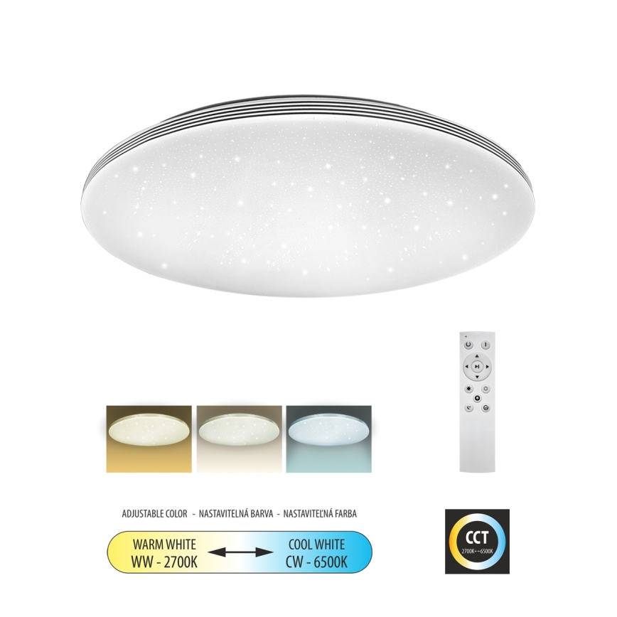 Himmennettävä LED-kattovalaisin VENTA LED/60W/230V 2700-6500K halkaisija 58 cm + kauko-ohjaus