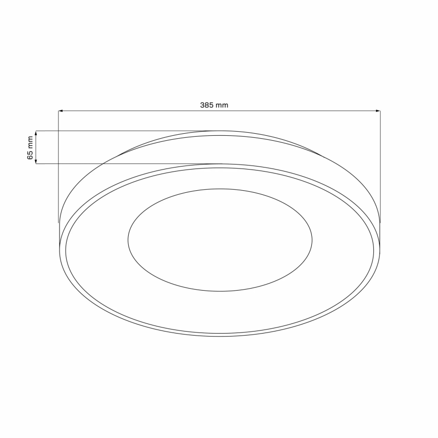 Himmennettävä kylpyhuoneen LED-kattovalaisin WITOLD LED/48W/230V halkaisija 38,5 cm 3000-6000K IP44 +Dálkové hallinta