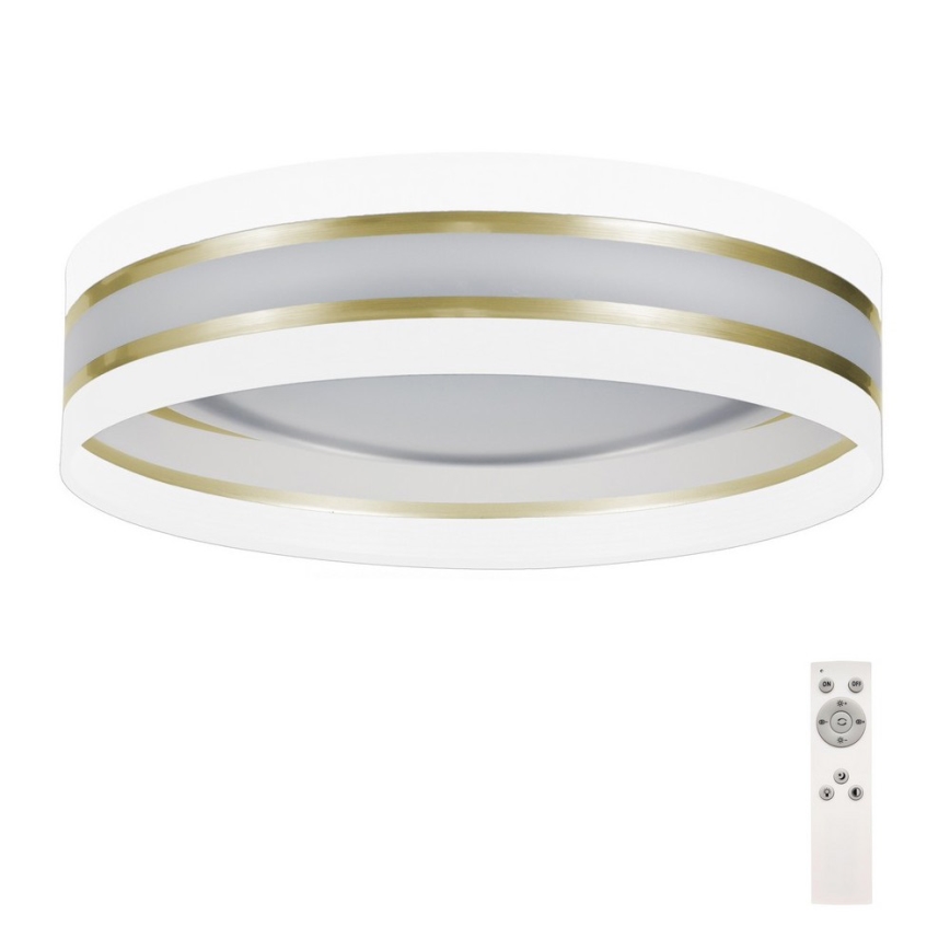 Himmennettävä LED-kattovalo SMART CORAL GOLD LED/24W/230V valkoinen/kulta +kaukosäädin