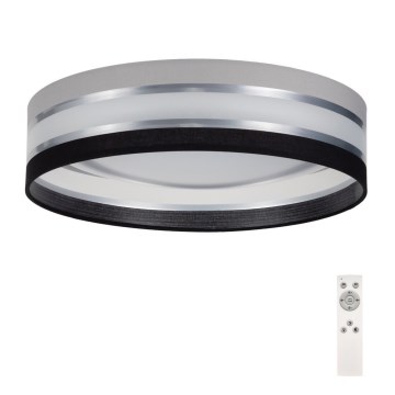 Himmennettävä LED-kattovalo SMART CORAL LED/24W/230V musta/harmaa + kaukosäädin