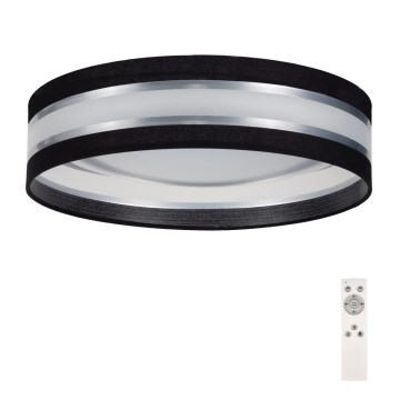Himmennettävä LED-kattovalo SMART CORAL LED/24W/230V musta/hopea + kaukosäädin