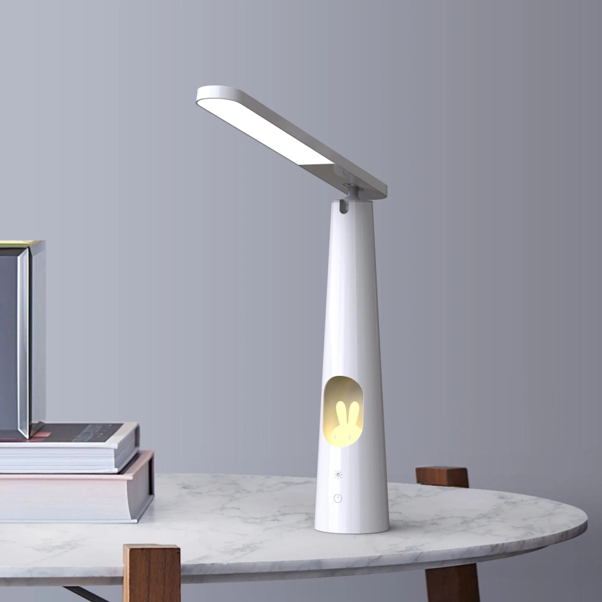 Himmennettävä LED-kosketuspöytävalaisin BUNNY LED/7W/230V 2700/4000/6500K valkoinen