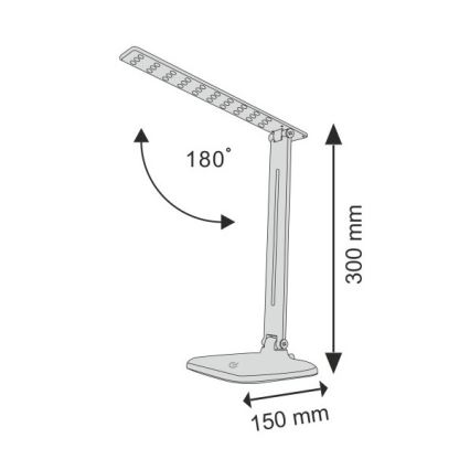 Himmennettävä LED-kosketuspöytävalaisin JOWI LED/8W/230V musta