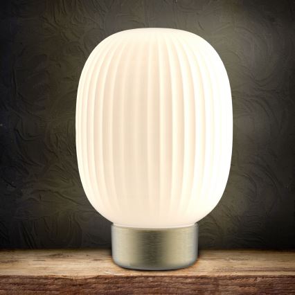Himmennettävä LED-kosketuspöytävalaisin LATTE LED/1,8W/5V USB 2000 mAh kulta/valkoinen