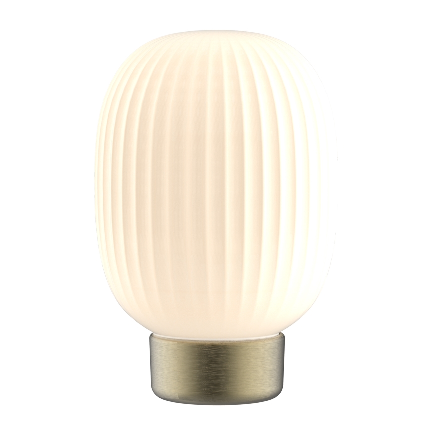 Himmennettävä LED-kosketuspöytävalaisin LATTE LED/1,8W/5V USB 2000 mAh kulta/valkoinen