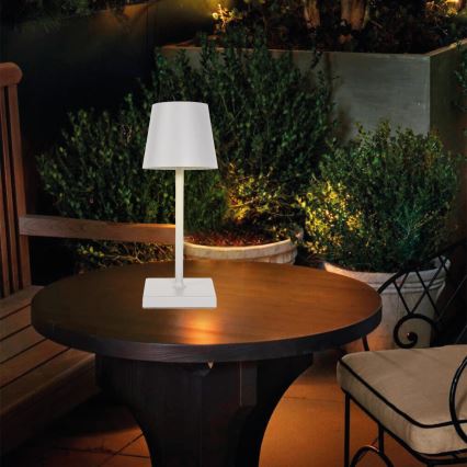 Himmennettävä LED-kosketuspöytävalaisin LED/3,5W/5V 5200 mAh IP54 valkoinen