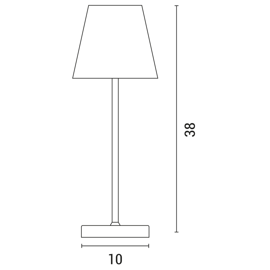 Himmennettävä LED-kosketuspöytävalaisin LED/3,5W/5V 5200 mAh IP54 valkoinen
