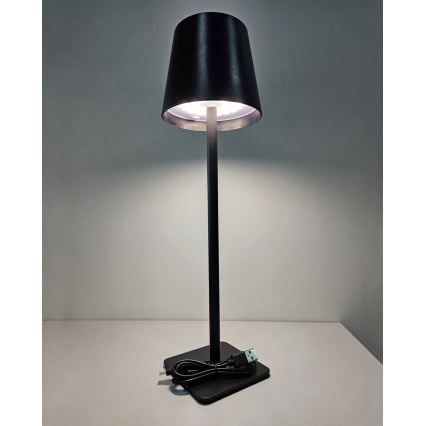 Himmennettävä LED-kosketuspöytävalaisin LED/5W/5V USB 1200 mAh musta