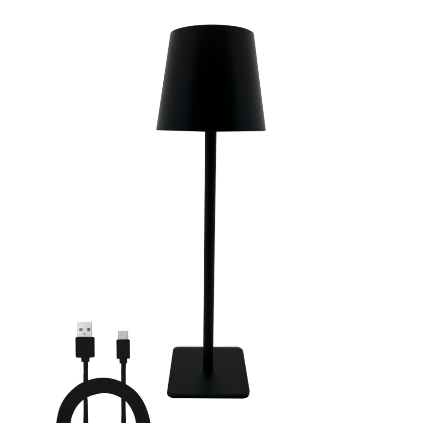 Himmennettävä LED-kosketuspöytävalaisin LED/5W/5V USB 1200 mAh musta