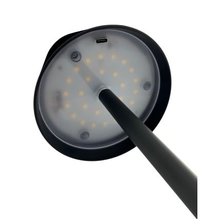 Himmennettävä LED-kosketuspöytävalaisin LED/5W/5V USB 1200 mAh musta
