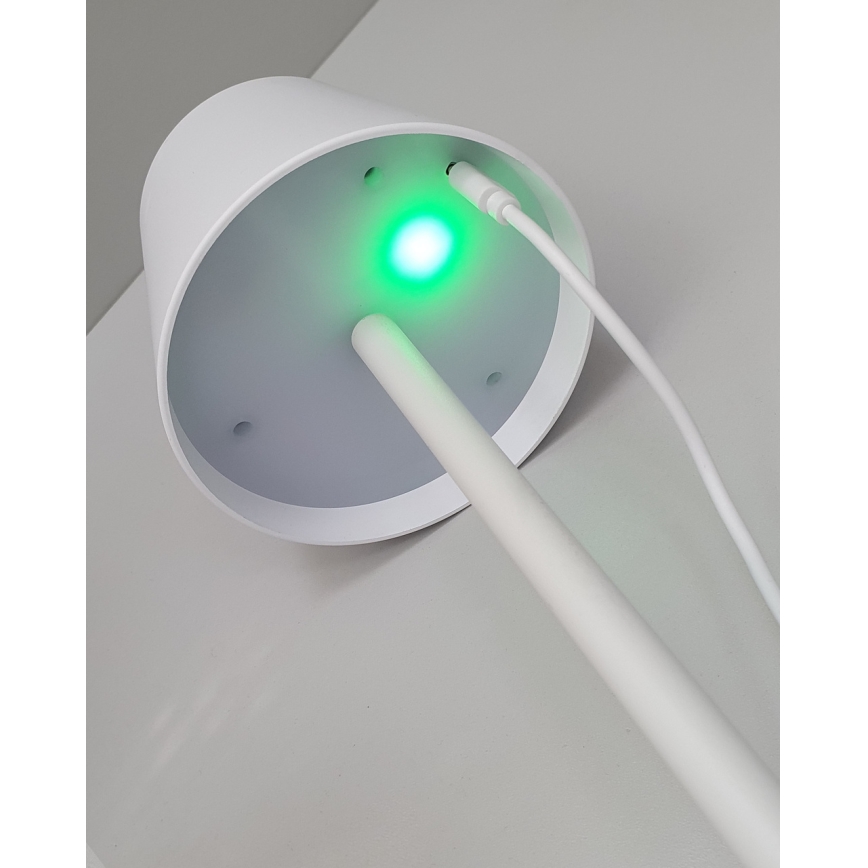 Himmennettävä LED-kosketuspöytävalaisin LED/5W/5V USB 1200 mAh valkoinen