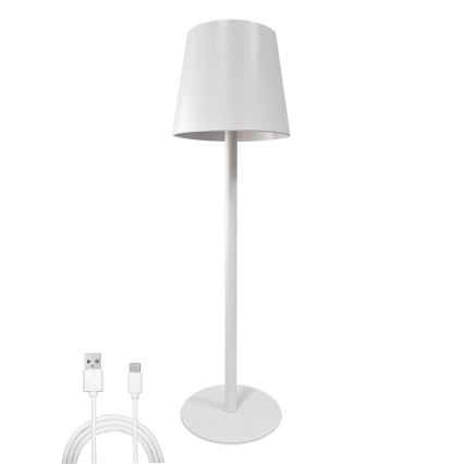 Himmennettävä LED-kosketuspöytävalaisin LED/5W/5V USB 1200 mAh valkoinen