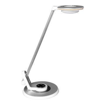 Himmennettävä LED-kosketuspöytävalaisin LIMA LED/8W/230V USB hopea