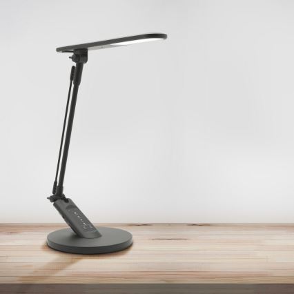 Himmennettävä LED-kosketuspöytävalaisin OPTIMUM LED/7W/230V USB 3000/4000/6000K musta
