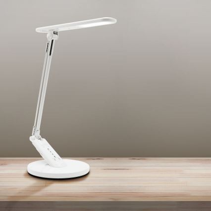 Himmennettävä LED-kosketuspöytävalaisin OPTIMUM LED/7W/230V USB 3000/4000/6000K valkoinen