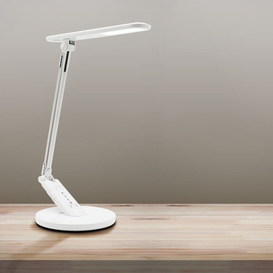 Himmennettävä LED-kosketuspöytävalaisin OPTIMUM LED/7W/230V USB 3000/4000/6000K valkoinen