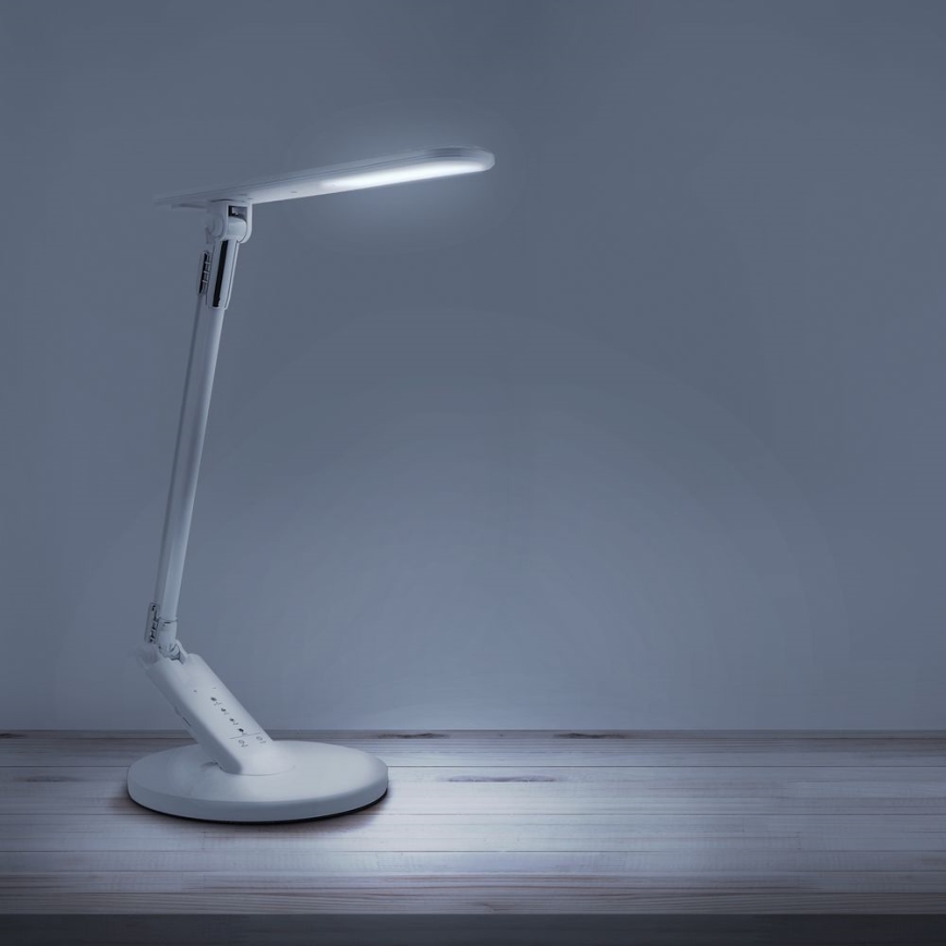 Himmennettävä LED-kosketuspöytävalaisin OPTIMUM LED/7W/230V USB 3000/4000/6000K valkoinen
