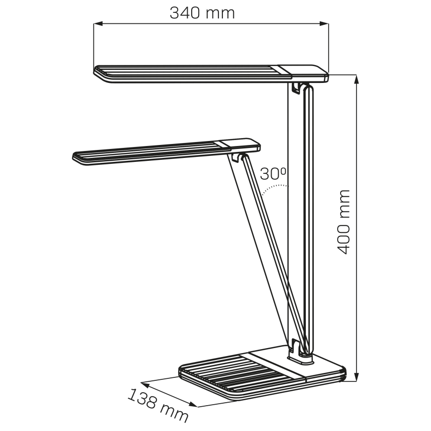 Himmennettävä LED-kosketuspöytävalaisin PRESTIGE LED/12W/230V 2700/4000K/6500K musta