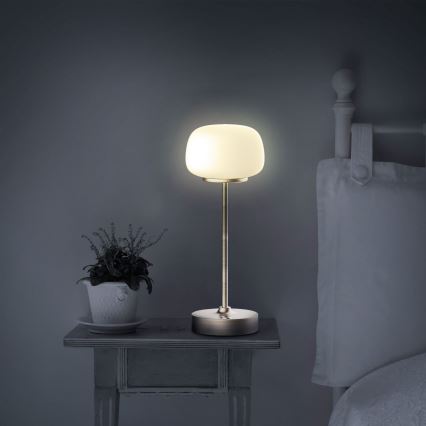 Himmennettävä LED-kosketuspöytävalaisin RIMINI LED/2W/5V USB 2000 mAh kulta/valkoinen