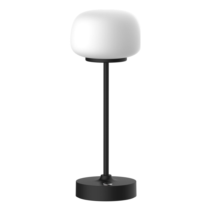 Himmennettävä LED-kosketuspöytävalaisin RIMINI LED/2W/5V USB 2000 mAh musta/valkoinen