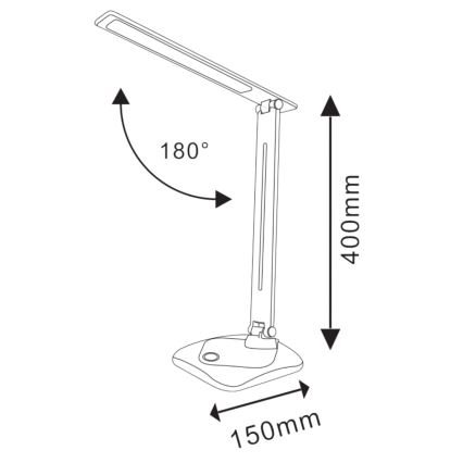 Himmennettävä LED-kosketuspöytävalaisin TOLEDO LED/8W/230V 3000-6500K
