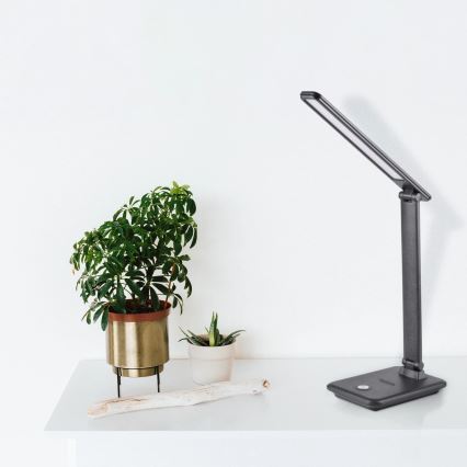 Himmennettävä LED-kosketuspöytävalaisin VINTO LED/8W/230V musta