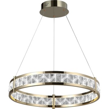 Himmennettävä LED-kristallikruunu vaijerilla ENRIQUE LED/40W//230V 3000-6000K halkaisija 60 cm + kaukosäädin