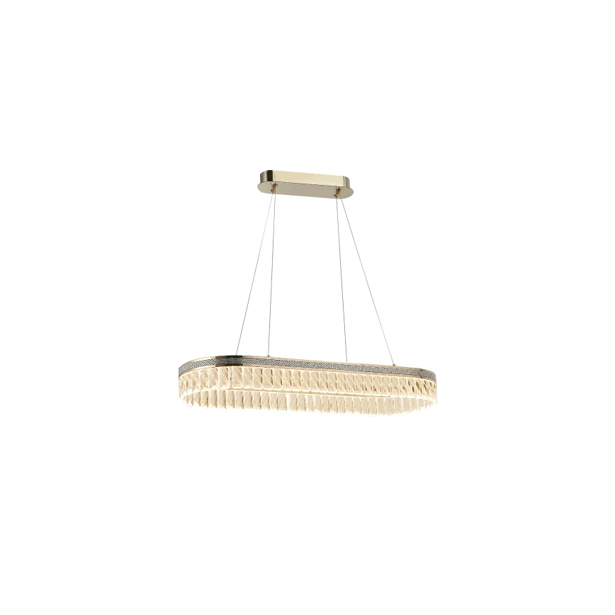 Himmennettävä LED-kristalliriippuvalaisin vaijerilla THALIA LED/50W/230V 3000-6000K + kaukosäädin