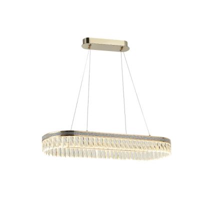 Himmennettävä LED-kristalliriippuvalaisin vaijerilla THALIA LED/50W/230V 3000-6000K + kaukosäädin