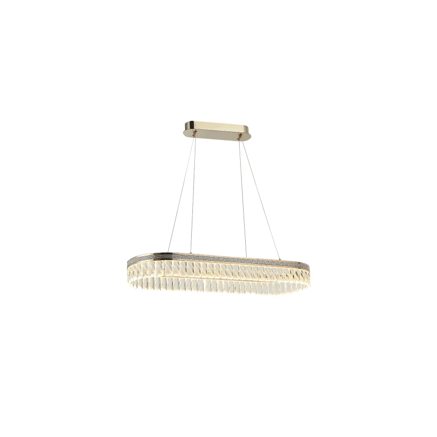 Himmennettävä LED-kristalliriippuvalaisin vaijerilla THALIA LED/50W/230V 3000-6000K + kaukosäädin