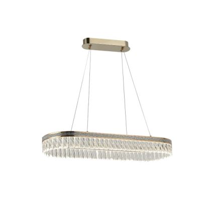 Himmennettävä LED-kristalliriippuvalaisin vaijerilla THALIA LED/50W/230V 3000-6000K + kaukosäädin