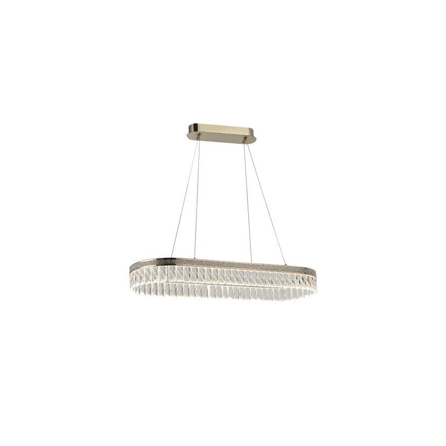 Himmennettävä LED-kristalliriippuvalaisin vaijerilla THALIA LED/50W/230V 3000-6000K + kaukosäädin