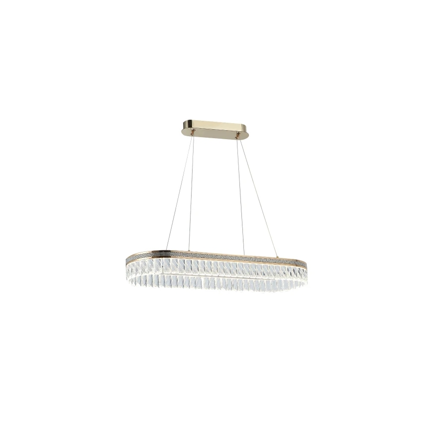 Himmennettävä LED-kristalliriippuvalaisin vaijerilla THALIA LED/50W/230V 3000-6000K + kaukosäädin
