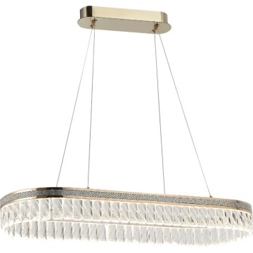 Himmennettävä LED-kristalliriippuvalaisin vaijerilla THALIA LED/50W/230V 3000-6000K + kaukosäädin