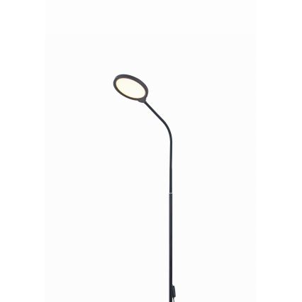 Himmennettävä LED-lattiavalaisin 2in1 LED/10W/230V 3000-4500-6500K musta
