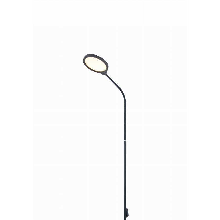 Himmennettävä LED-lattiavalaisin 2in1 LED/10W/230V 3000-4500-6500K musta
