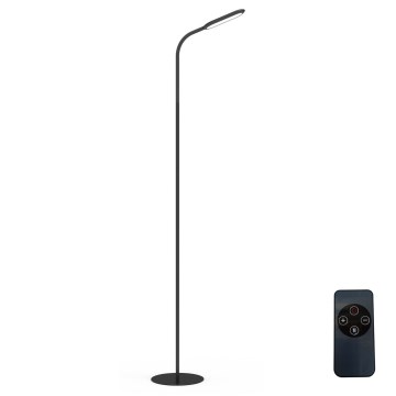 Himmennettävä LED-lattiavalaisin LED/10W/230V 3000/4000/6000K musta + kauko-ohjaus