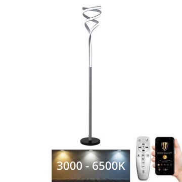 Himmennettävä LED-lattiavalaisin LED/50W/230V 3000-6500K antrasiitti + kauko-ohjaus