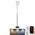 Himmennettävä LED-lattiavalaisin LED/50W/230V 3000-6500K harmaa + kauko-ohjaus